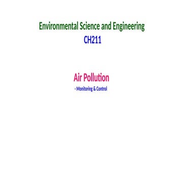 Air pollution prevention & control | PPTX