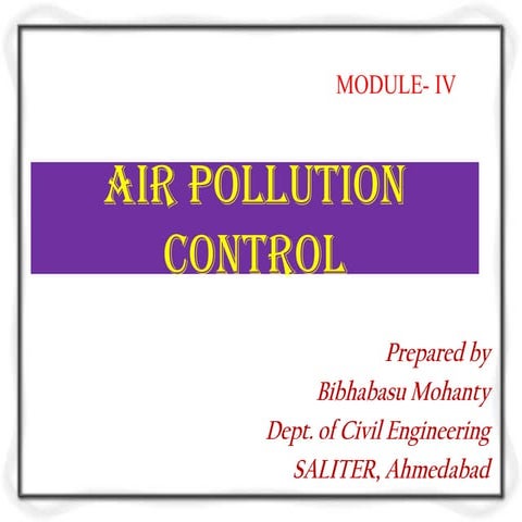 Air pollution control m4