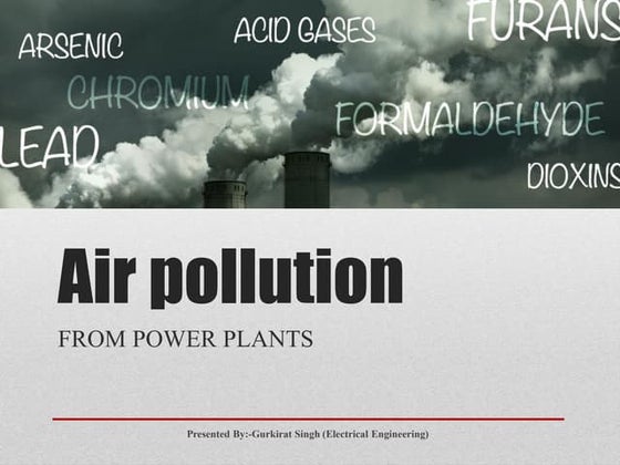 Air pollution from power plants