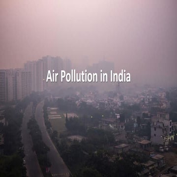 Air Pollution in India | PDF