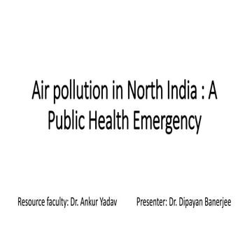 Air pollution in north india
