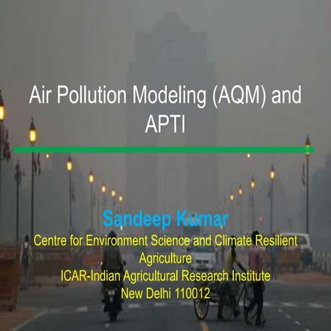 Air pollution modeling