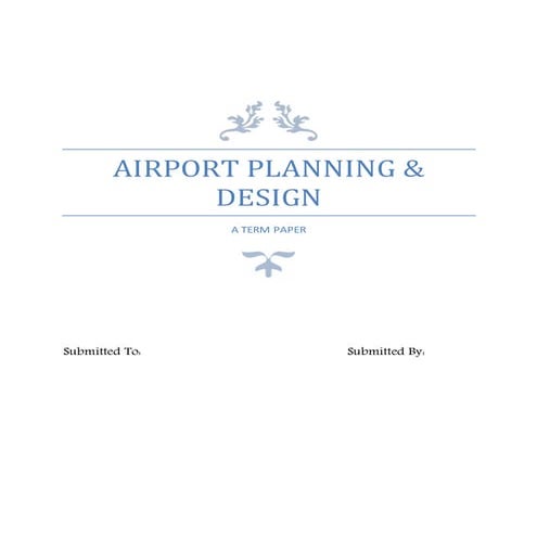 Airport Planning and Design