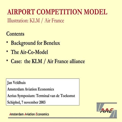 Airport competition model