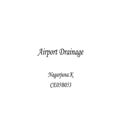airport drainage