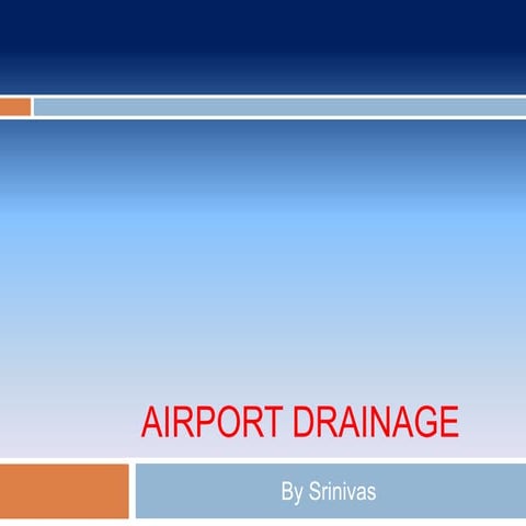 Airport drainage
