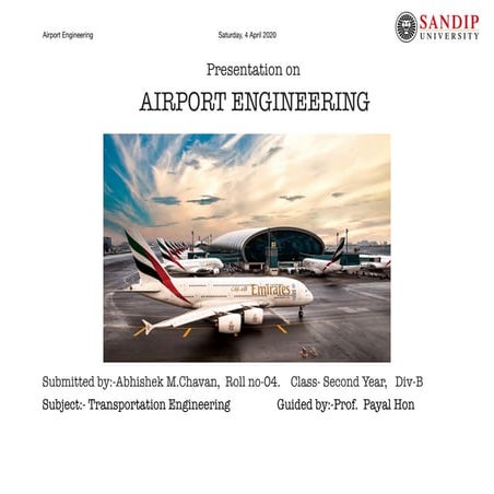 Presentation on Airport Engineering