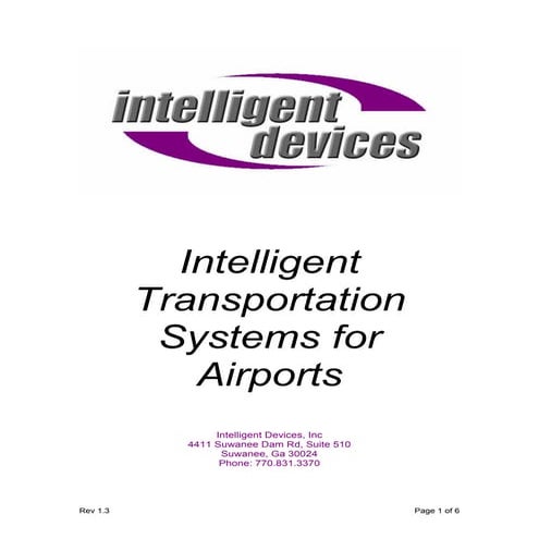 Airport Its Design Guide R1.3