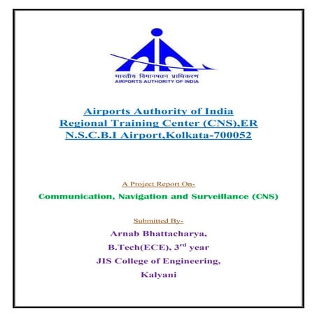 Airports authority of india (aai) training report