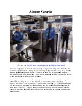 Airport security essay