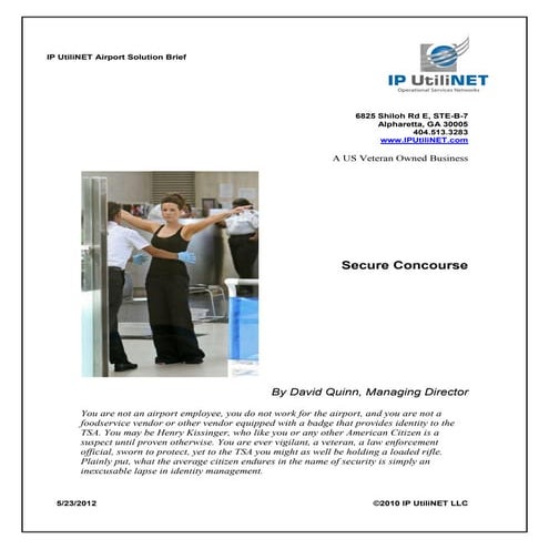 Airport Entry Management Systems and Security