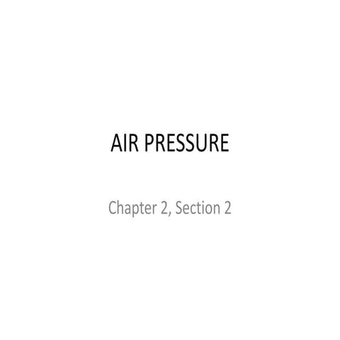 Air pressure