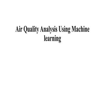 Air Quality Analysis Using Machine learning.pptx