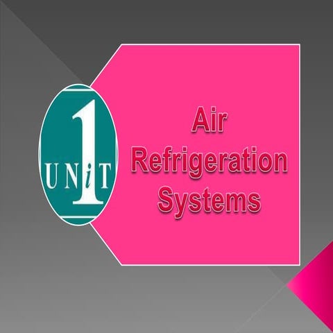 Air refrigeration systems