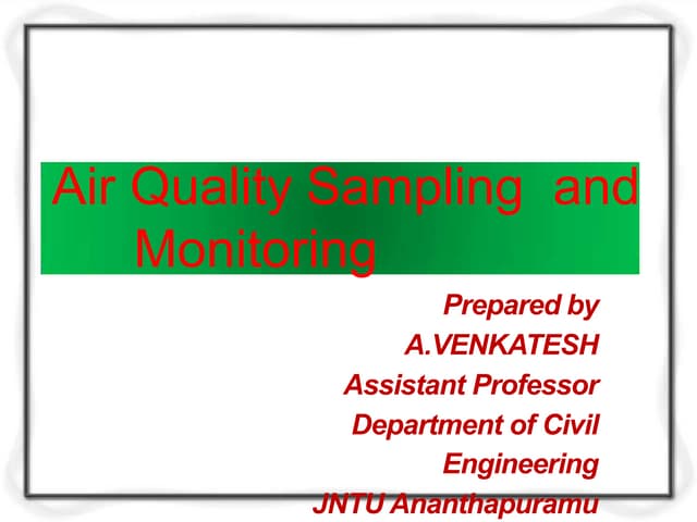 Air sampling