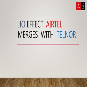 JIO effect:Airtel mergers with telenor