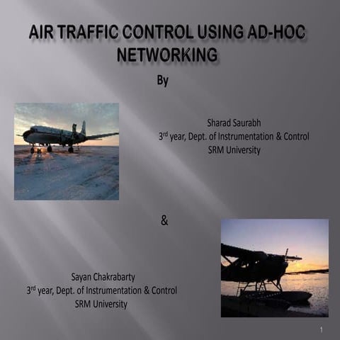 Air Traffic Control Using Ad Hoc Networking
