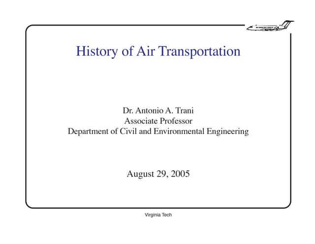 Air transportation history