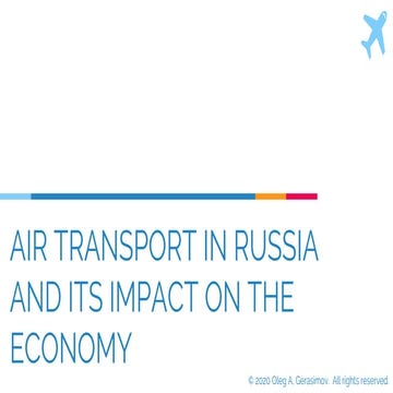 Air transport in Russia and its impact on the economy | PDF