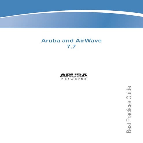 Airwaveand arubabestpracticesguide