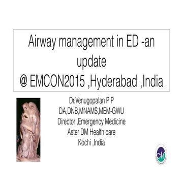Airway management in ED - an update 