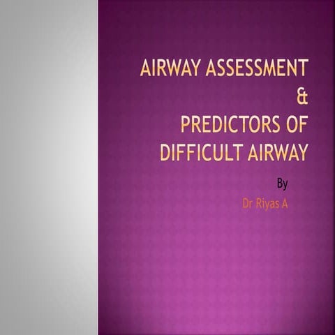 Airway assessment and pedictors of difficult airway....must know for anaesthe...