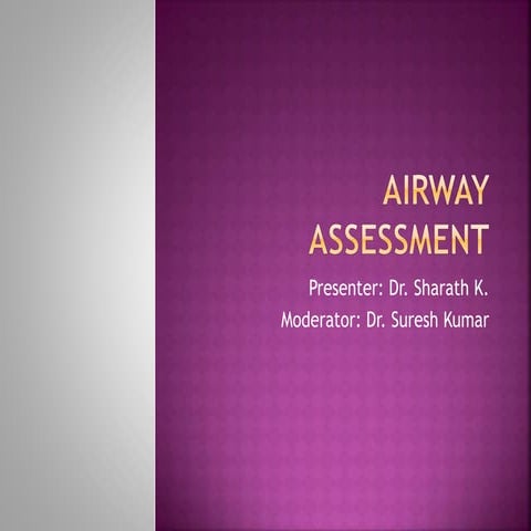 Airway assessment