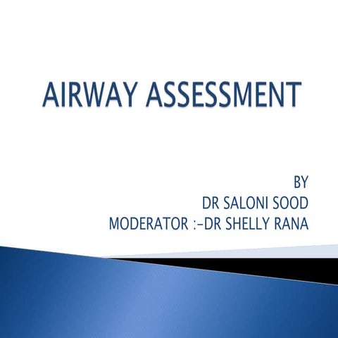 Airway assessment