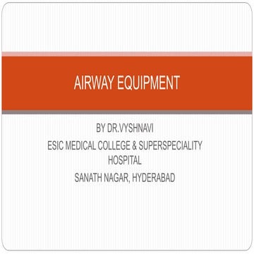 Airway equipment 