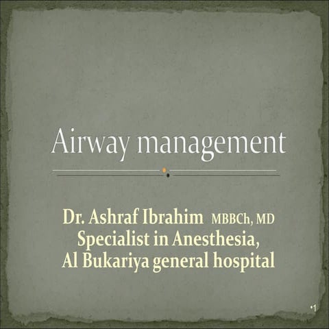 Airway management