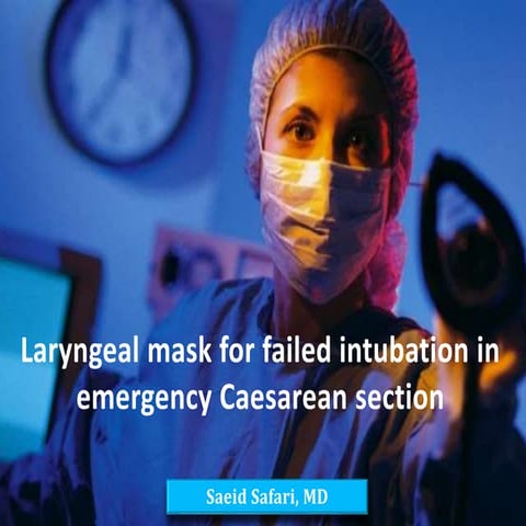 Airway Management of Pregnant Patient in Cesarean Section