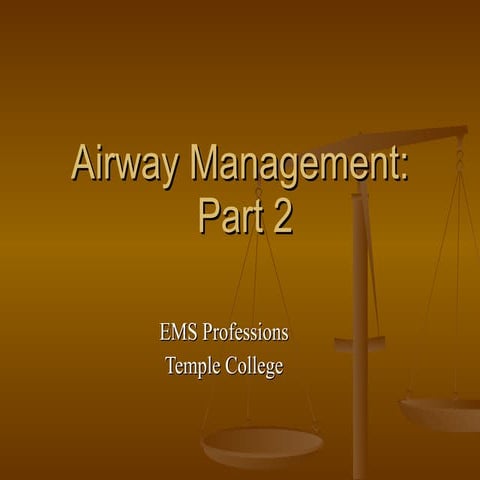 Airway management part 2
