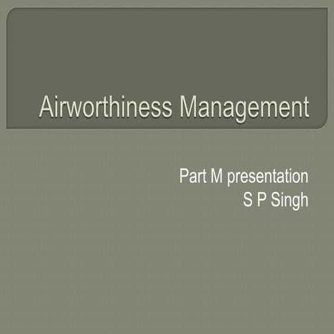 Airworthiness Management