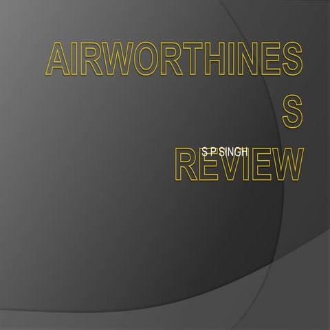 Airworthiness review