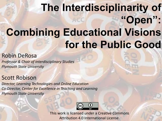 The Interdisciplinarity of "Open"