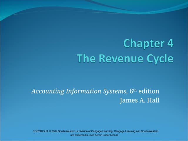 Accounting Informations System Chapter 4