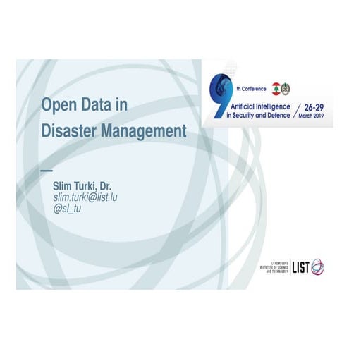 Open Data in Disaster Management