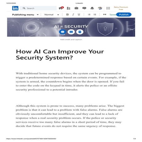 How AI Can Improve Your Security System?