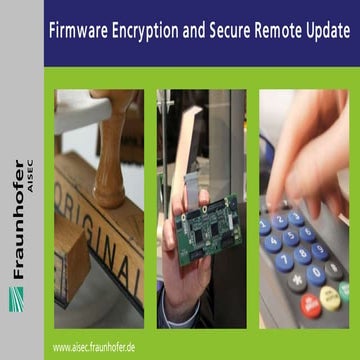 Firmware Encryption and Secure Remote Update
