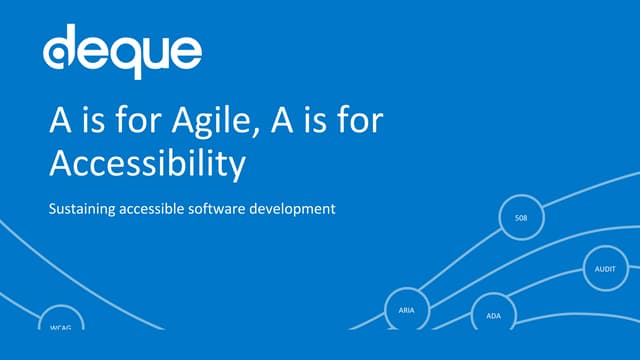 Practicing Agile Accessibility in Large Organizations