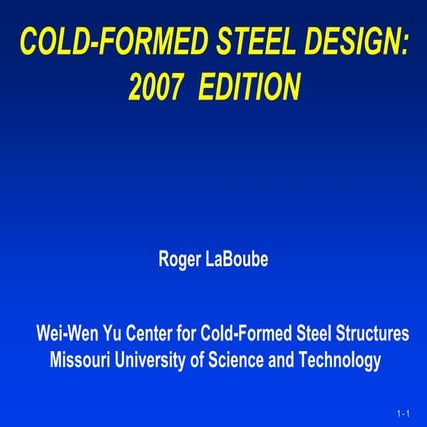 Designing a Cold-Formed Steel Beam Using AISI S100-16 | PDF