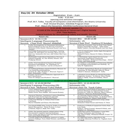 Aisi2016  technical program