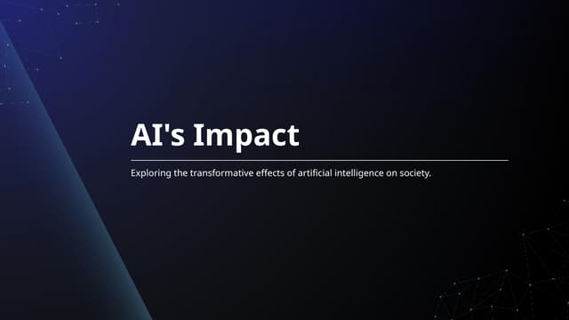 the impact of AI's Impact society  .pptx