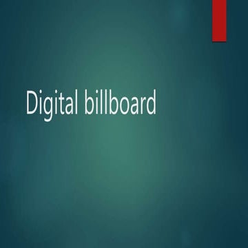 Digital billboard