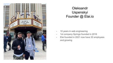 "AI Startup Growth from Idea to 1M ARR", Oleksandr Uspenskyi