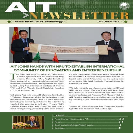 AIT Newsletter October 2017