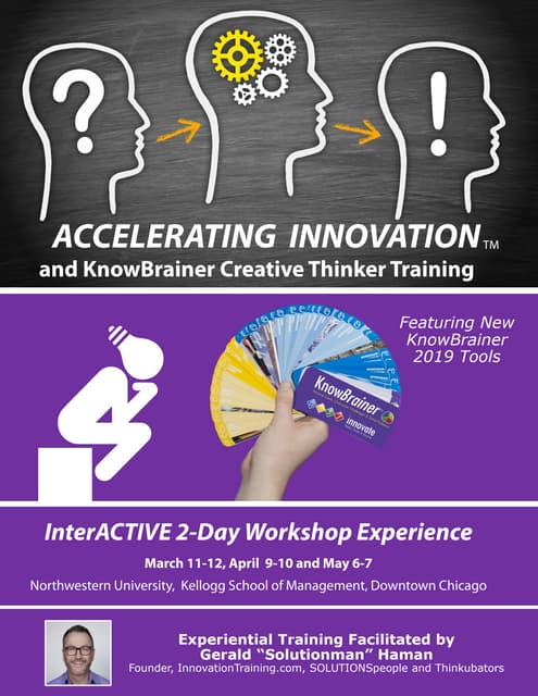 Train Brains to Innnovate Better, Faster and Smarter