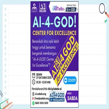 PPT Materi AITalks AI-4-GOD! Center for Excellence