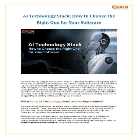 AI Technology Stack How to Choose the Right One for Your Software.pdf