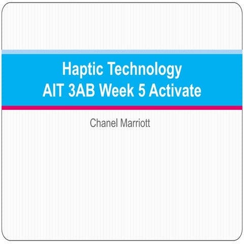 Chanel M - Ait idea wiki week 5 activate